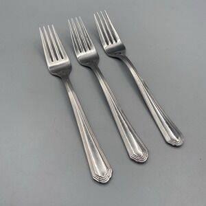 Lenox ARCHWAY Salad Forks 3pcs Stainless Flatware Replacement 18/10